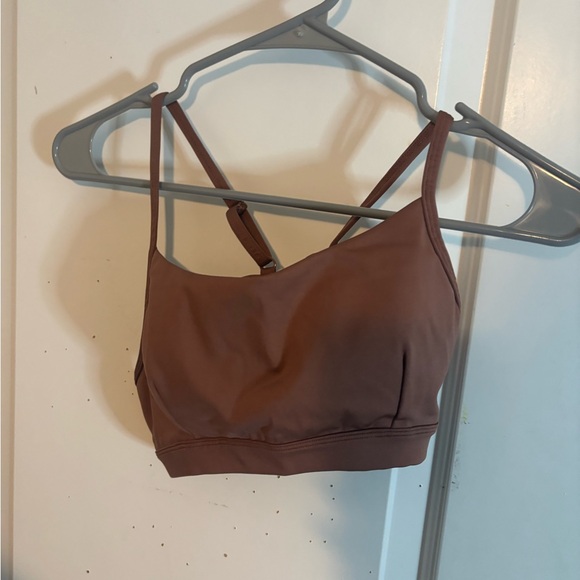 alo yoga chestnut airlift intrigue bra size large nwot - Picture 3 of 5